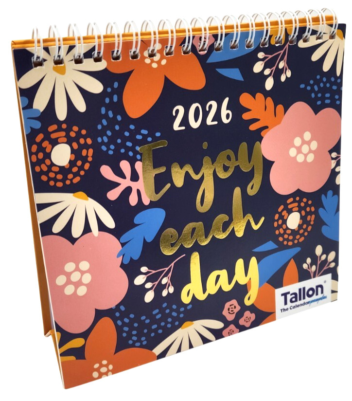 2026 Month to View Desk Calendar Home Office Table Work Top Planner Enjoy