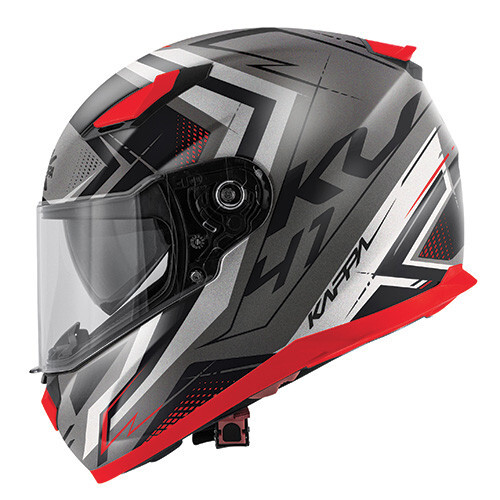 CASCO MOTO INTEGRAL KAPPA MOTO KV41 GRIS ROJO MATE 22.05 TALLA XXL - Imagen 1 de 1