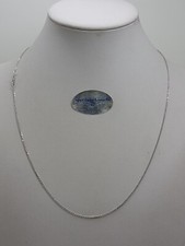 COLLANA UNISEX A MAGLIA BRILLANTATA ORO BIANCO 18KT  1,9 GRAMMI (7141) 50cm