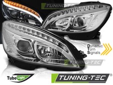SCHEINWERFER TUBE LIGHT PASSEND FÜR MERCEDES W204 -10 H9+H9 DYNAMIK BLINKER LED SCHEINWERFER TUBE LIGHT PASSEND FÜR MERCEDES W204 -10 H9+H9 DYNAMIK BLINKER LED