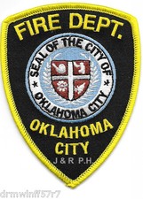 Oklahoma City Fire Dept., Oklahoma  (3" x 4" size)  fire patch