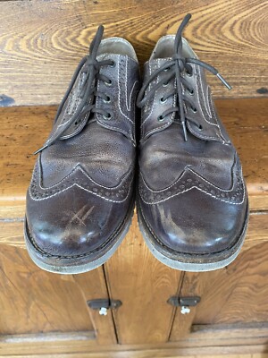 Bed Stu 13 Larino wing II wingtip oxford taupe dip dye gray 
