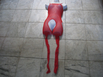 New sexy RED fishnet bodystockings w/large Holes at thighs One Size FREE S&H