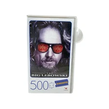 The Big Lebowski 500 piece 18" x 24" Jigsaw Puzzle Blockbuster retro VHS case
