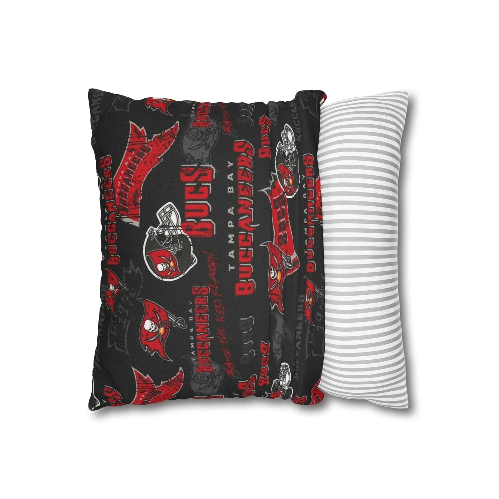 Tampa Bay Buccaneers Spun Polyester Square Pillowcase