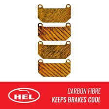 HEL FRONT Carbon Brake Pad Shims for Renault Megane III 2.0 RS 265 275 TCe 250