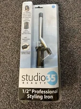 Studio 35 Beauty 1/2" Professional Styling Iron Chrome Curling Iron