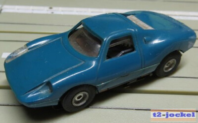 Faller AMS 4837 Porsche GT with flat armature motor, 60s toy #EBS381