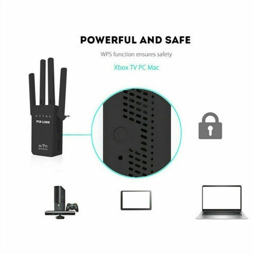 1200Mbps WiFi Extender Signal Booster 2.4G Wireless Network Repeater Adapter New - Picture 7 of 14
