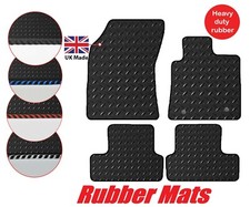 Renault Megane 2017 onwards Tailored Car 3mm Rubber Mats & Edgings with clips