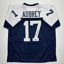 Autographed/Signed Brandon Aubrey Dallas Thanksgiving Day Jersey Beckett BAS COA