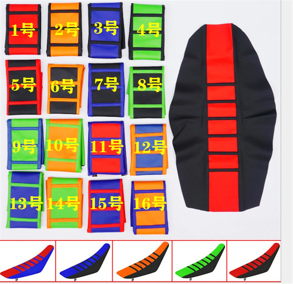 Funda de asiento suave de cuero para motocicleta Yamaha YZF WR TTR 250 300 450 moto de cross Foto 3 de 4