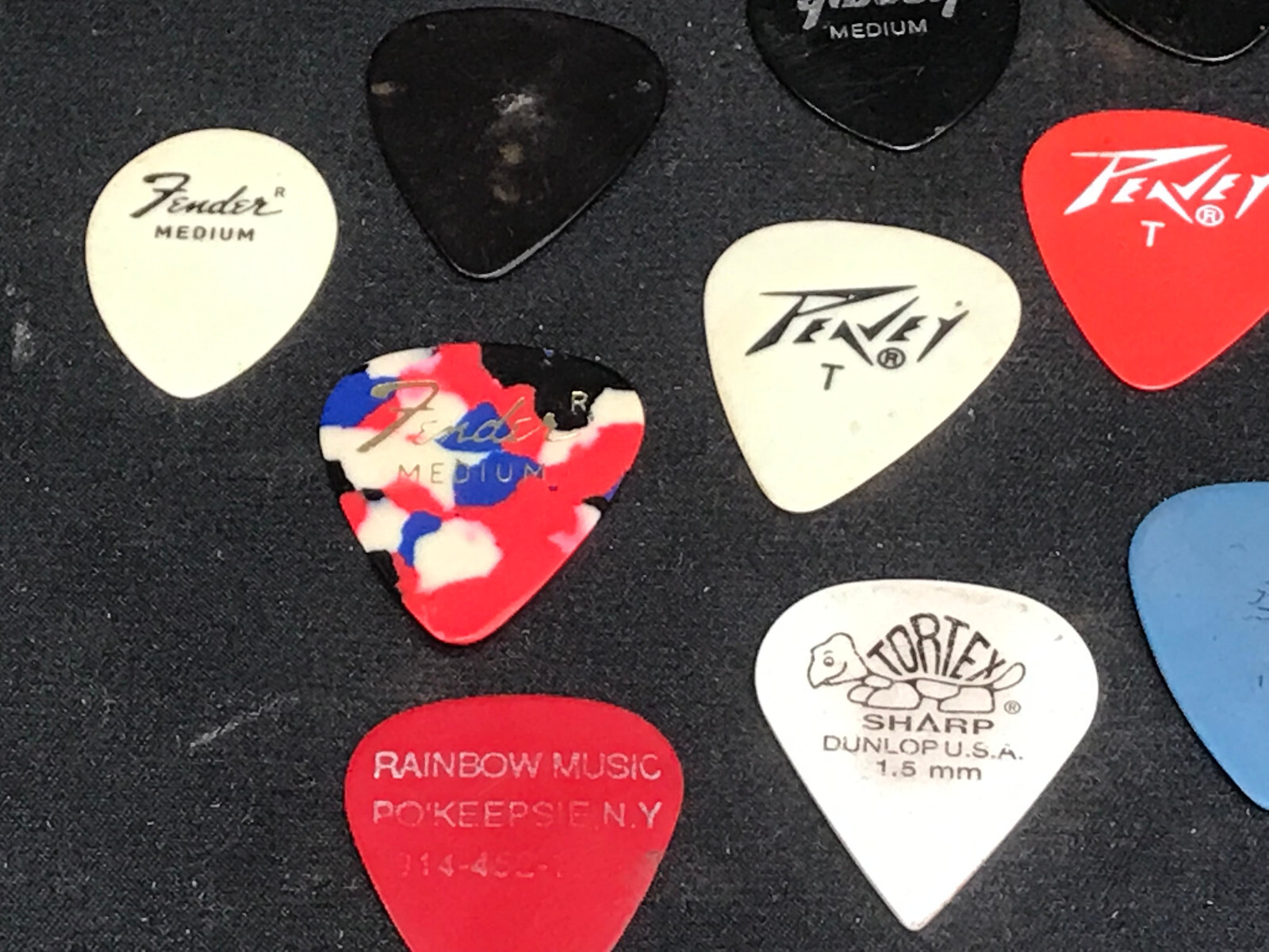 Vintage Guitar Pick Set of 12 Fender Gibson Peavey Tortex eBay