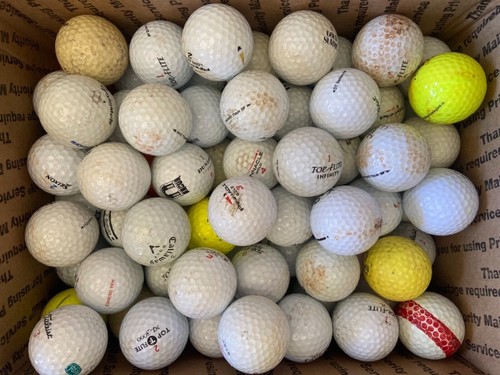 Lot of 110 Used Golf Balls Top Flite 