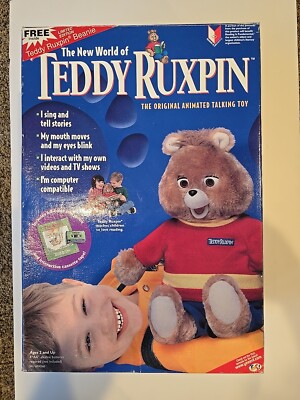 1998 The New World of Teddy Ruxpin Animated Bear Book Cassette