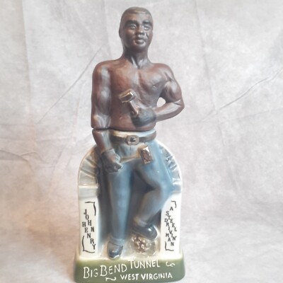 The Legend of John Henry Big Bend Tunnel Beam Empty Decanter   Quart