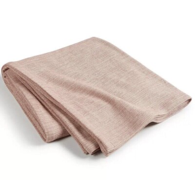 OAKE Yarn Dyed 100% Cotton Weave Luxury Blanket Bisque/Quartz King 108''x96'' $145