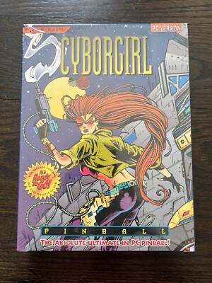 Cyborgirl Pinball PC Version Vintage 1994 Game 3.5'' Disk New/Sealed