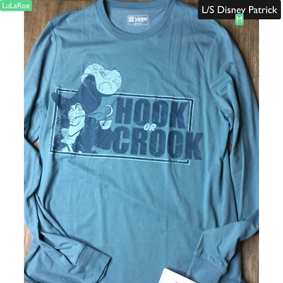 LuLaRoe Disney Villains  Medium Long Sleeve L/S Patrick Hook Or Crook