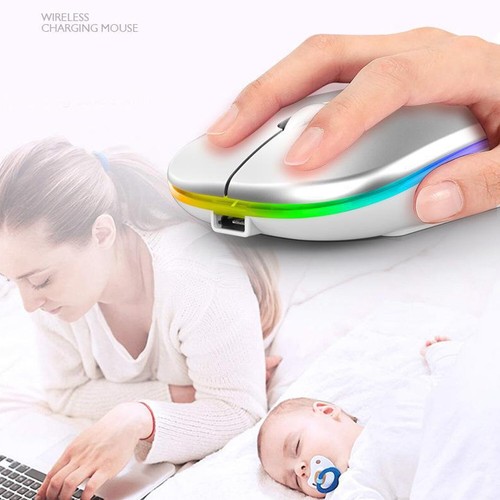 2.4GHz Wireless Bluetooth 5.1 Dual Mode LED Mouse Rechargeable RGB For PC Laptop - Picture 5 of 23