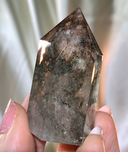 BEAUTIFUL RARE GARDEN QUARTZ CHRISTMAS QUARTZ POLISHED CRYSTAL MINI-TOWER *5 - Picture 7 of 10