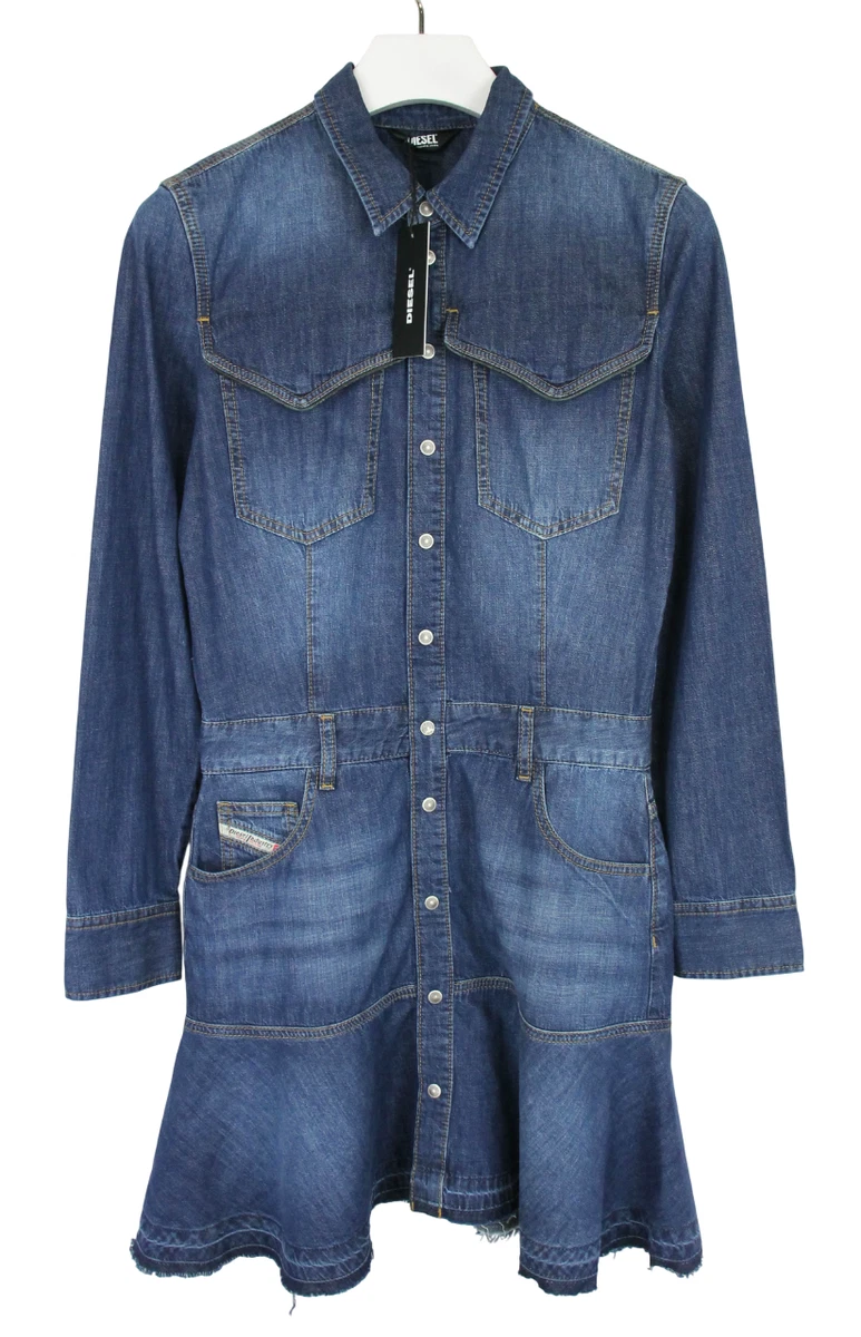 Robe Longue Bleu Acier Strassée À Col Et Manches Longues | Robes | PLT FR