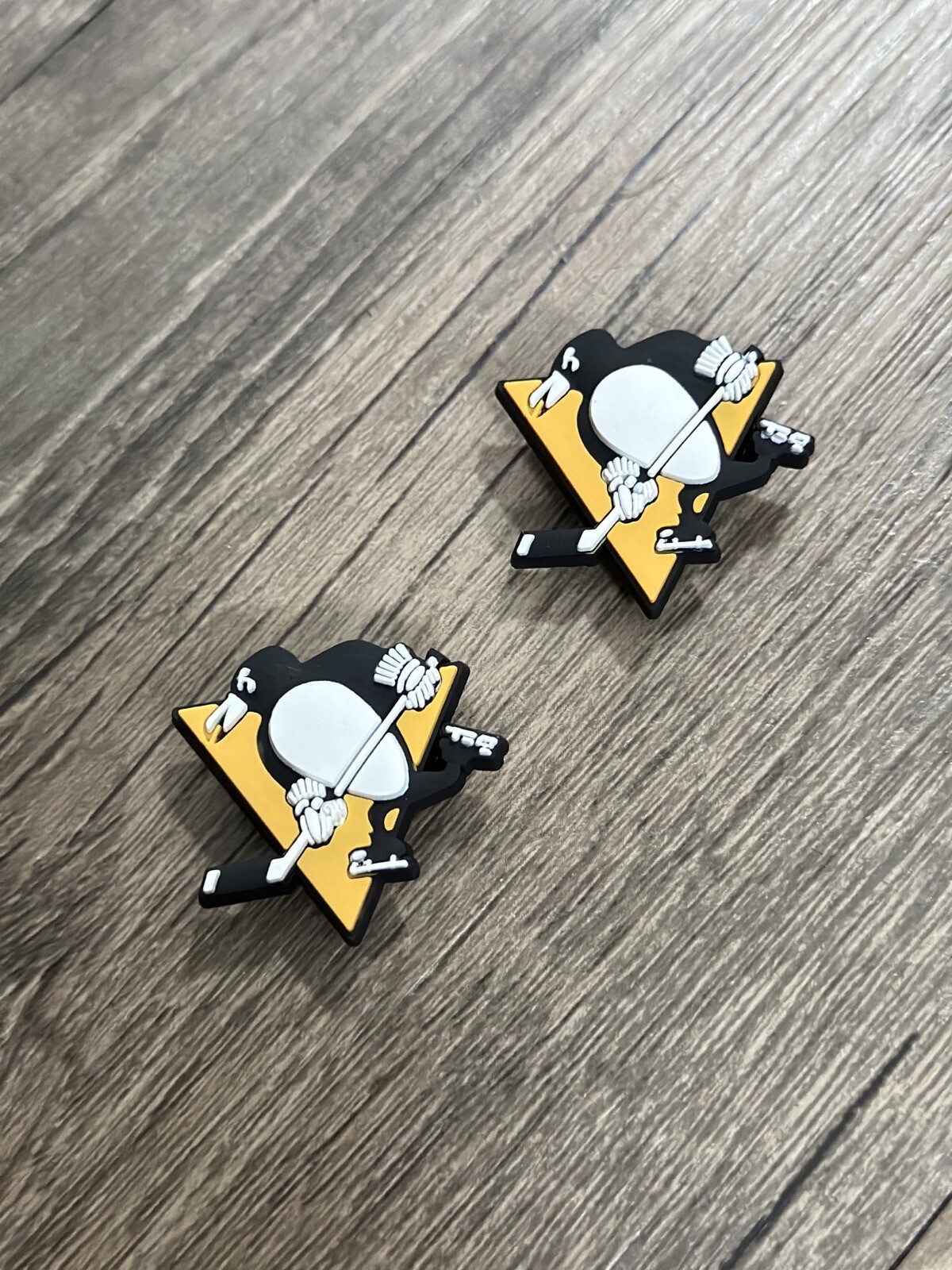 Pittsburgh Penguins Hockey Team Charm For Crocs Shoe Charms 2 Pieces
