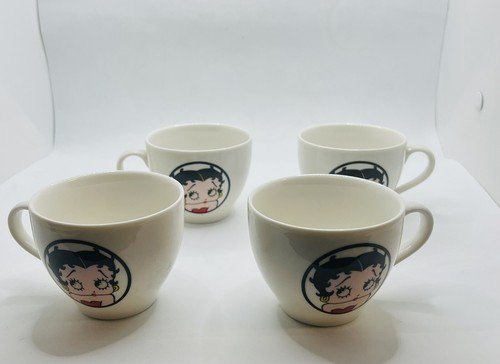 Vintage 2002 Betty Boop Tea Set Teapot 4 Teacups 2 Plates - Picture 13 of 23