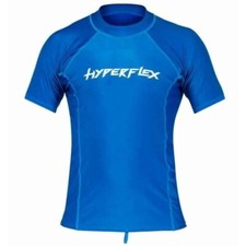 Hyperflex Adult Rash Guard SS Blue Large