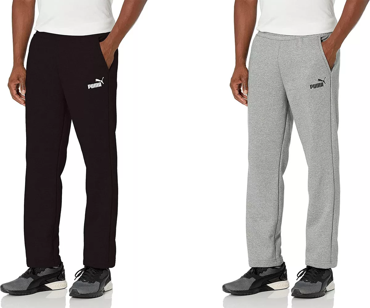 PUMA Men's Essentials Fleece Open Sweatpants