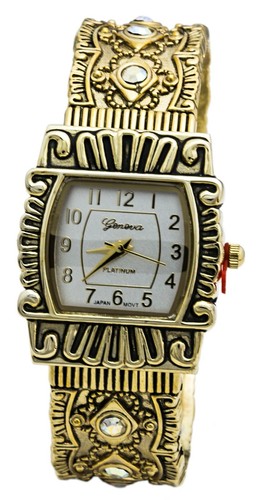 Blekon Collections Quarz Damen 28mm Western Strass Armreif Uhr - Bild 10 von 12