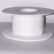 Ico-Rally STT-26 Size 26   Thin-Wall" White Teflon Tubing 100 ft. Spool