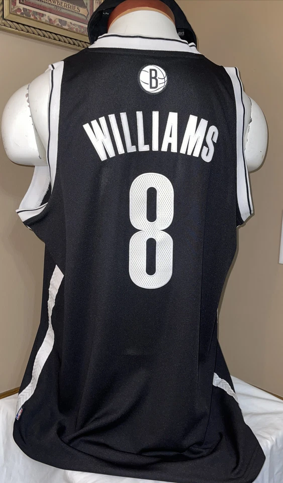 Deron Williams Brooklyn Nets Adidas NBA Sewn Jersey Size Men’s L (Length +2) Cap - Image 3 of 4