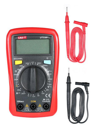 UNI-T UT33B+ Digital Multimeter Batterietest 1,5V 9V 12V 2000 Counts CAT II 600V