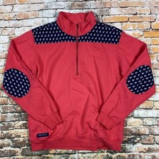 Simply Southern Sweatshirts Womens M 1/4 Zip Pullover Elbow Patches Casual