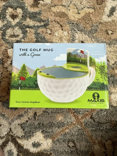Maxi's Creations “The Mug With A Green!” - Mug, Ice Cream Bowl Golfing Gift Golf