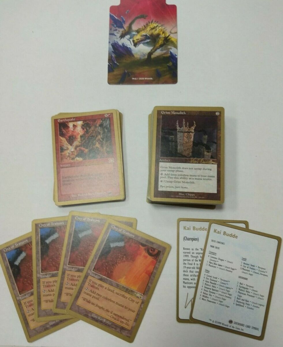 MTG WORLD CHAMPIONSHIP DECK 1999: KAI BUDDE - FULL DECK + SB MTG WORLD CHAMPIONSHIP DECK 1999: KAI BUDDE - FULL DECK + SB