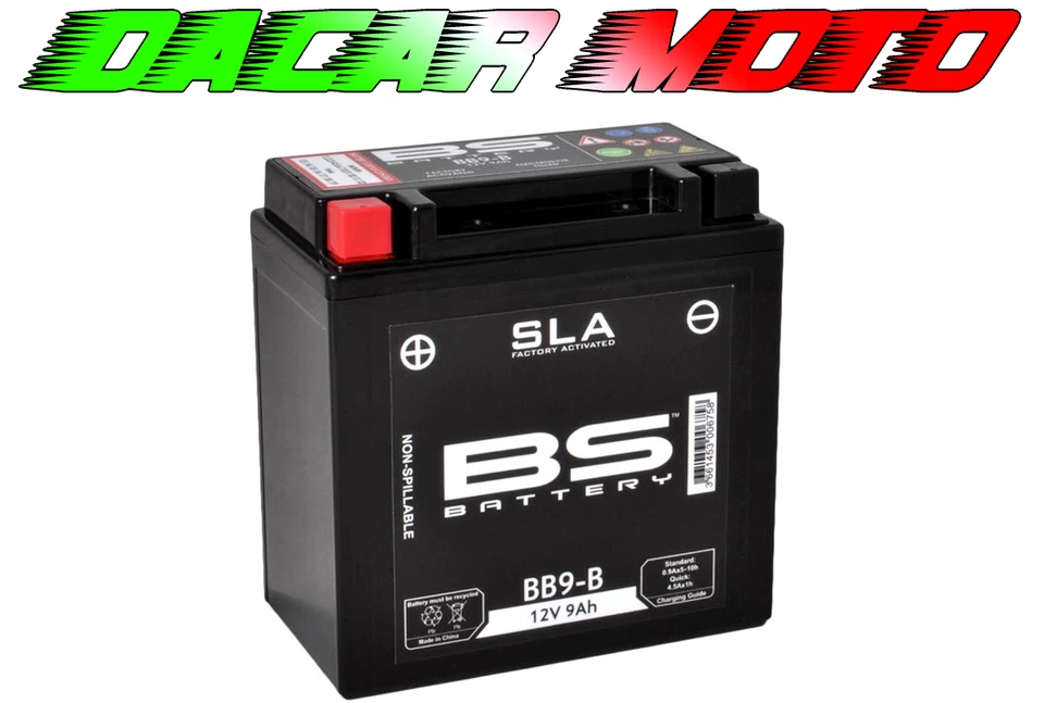 Batterie BS SLA BB9-B Précédemment Chargée Aprilia Scarabeo 4T NET 100 2009 - Photo 1/1