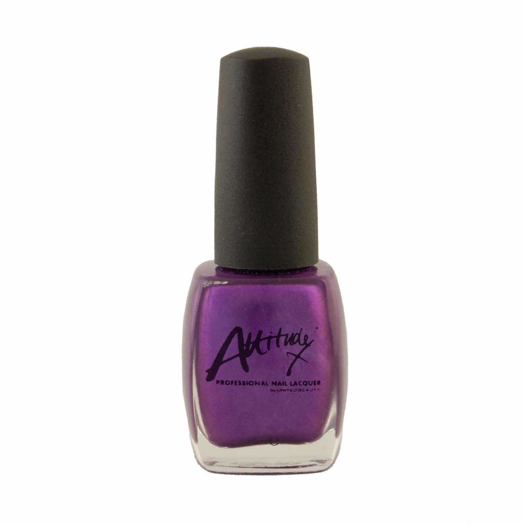 Attitude Professional Monsoon Purple Shimmer Nail Varnish Polish Laquer 15ml
