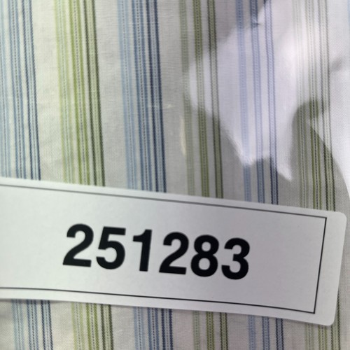 JF J.Ferrar Easy Care Stretch Long Sleeve Dress Shirt XL Green Blue Stripe NWT - Picture 10 of 10