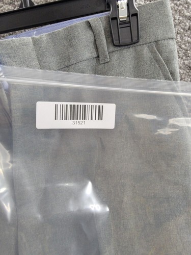 Nautica Heather Poplin Dress Pants Boys 18 Gray Heather Zip Hook & Bar Closure - Picture 16 of 16