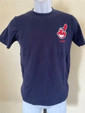 New Cleveland Indians Youth Size M Blue Shirt