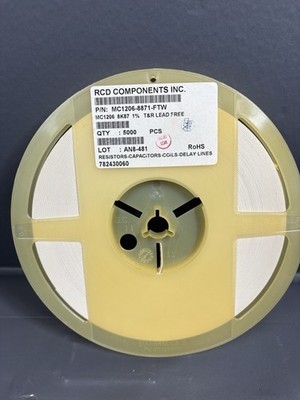 5000pcs RCD MC1206-8871-FTW 8.87kΩ 1% 1206 SMD Chip Resistors Tape Reel RoHS