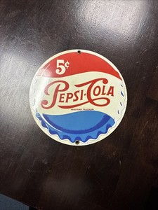 Pepsi Cola Vintage Metal Sign