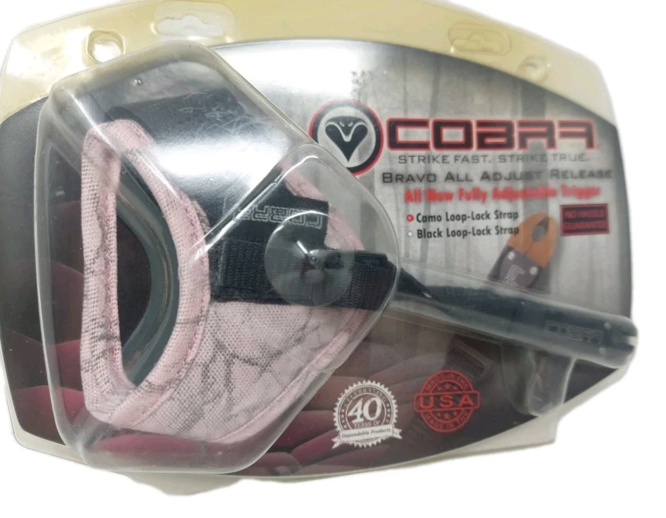 Cobra Archery Bravo All Adjust Trigger Release: Pink Camouflage Camo: C-621PC - Image 2 of 4