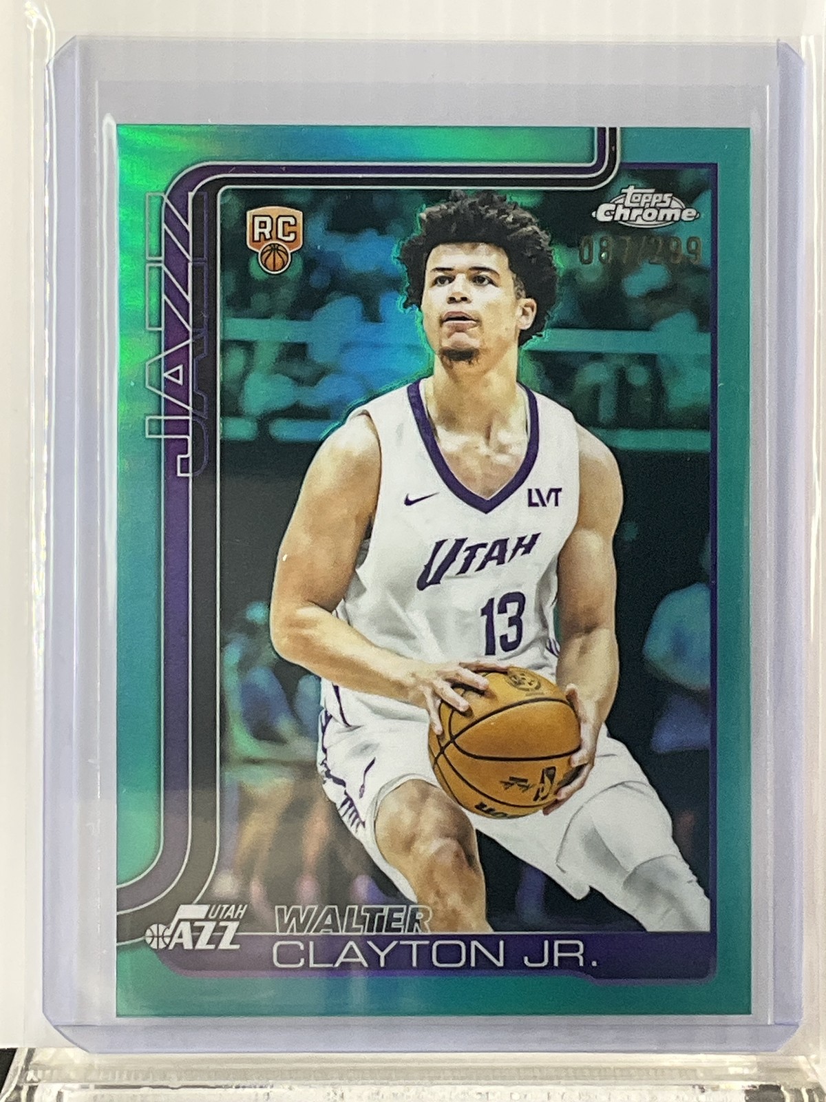 2025-26 Topps Chrome #268 Walter Clayton Jr. Teal Refractor #/299 - 21791