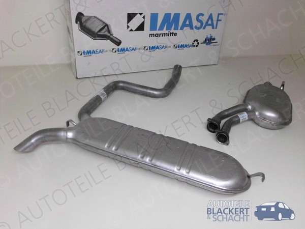 Auspuffset Mitteltopf+Endtopf für Mercedes Kombi E-Klasse W124 E260+E300+4 Matic-image