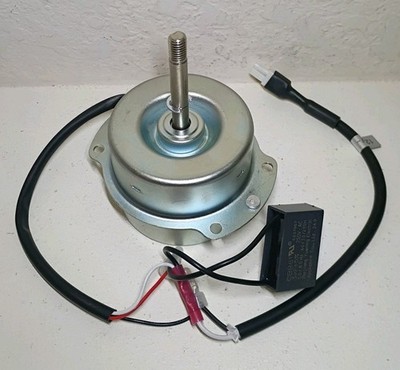 New 120V AC Fan Motor w/ 3µF CBB61 Run Capacitor   4-Hole Mount   No Box