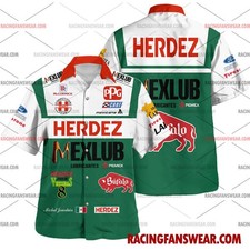 Michel Jourdain Jr IndyCar Racing 1997 Uniform Apparel Clothes Hawaiian Polo Shi