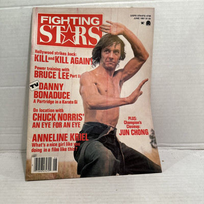 Fighting Stars Magazine June 1981 Jun Ching, Bruce Lee, Chuck Norris! Vintage